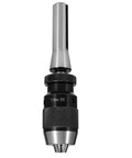 Self Tightening Drill Chuck With R8 Shank For CNC Drills And Lathes Spindle, Keyless Clamp, steel construction, front view