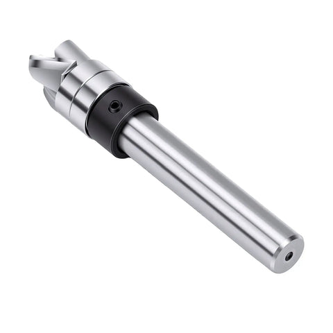 Kick Your Woodworking Game Up A Notch With This Laisanim Flush Trim Router Bit, featuring a shiny 1/4 inch shank for precise trimming.