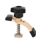 Flexible T-Slot Hold Down Clamps For CNC Router, Adjustable Rotating Pivot And Height, multi-angle positioning, close-up view.