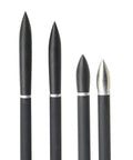 10 Pcs Screw-In Archery Field Points Set, Stainless Steel Practice Tips In Black, Weights 100 To 350 Grain, Durable