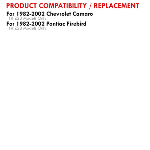 Product compatibility for Beefed Up Rear Lower Control Arm Rod Bar Link Pan Hard With Steel Blue Polyurethane Bushing For 1982 To 2002 Camaro Firebird F Body Direct Fit Replacement Suspension Upgrade, Camaro Firebird Z28 fit