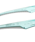 Lead Shielded Safety Glasses With.75mm Pb Eq Lenses And.50mm Pb Eq Side Shields, TR-90 Frame, Silicone Nose Pads, Teal Color, side view