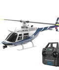Blue Fuselage Replacement For RC ERA C138 Bell 206 Helicopter 1/33 Scale Crash Resistant, Durable Body Shell, Quick Install