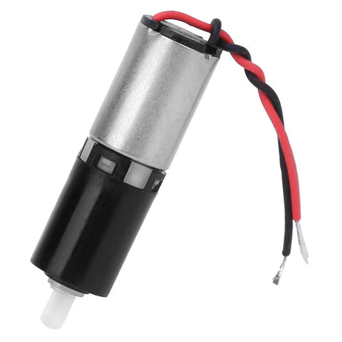 Tiny 6mm Micro Planetary Gear Reducer For DC 3V Motors shown with two attached wires.