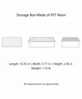 Clear Pet Storage Bin Kick Clutter To The Curb In Style Slick Transparent Plastic Organizer dimensions drawing