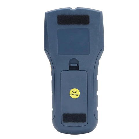 FTVOGUE Wall Scanner Sound Graphic Alarm Depth Position Detection Stud Finder back view with Q.C. Passed label for metal and wood detection.