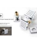 SPA-copper massage side nozzle for Built Tough Wall Mounted Thermostatic Shower System with chrome finish and multiple configurations.
