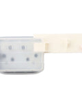 Top view of a 3 Hole Puncher For Loose Leaf Paper Portable Handheld Punch With Metal Build And Positioning Ruler 5 Sheet Capacity