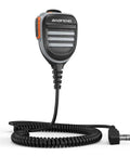 Shoulder Mic For Walkie Talkie Remote Police Microphone With Omnidirectional Pickup For Clear Audio Durable Waterproof Plastic Construction Clip On Design Compatible With UV 5R BF F8HP UV 5G Plus UV K5 And More, coiled wire, jack plug