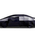 Heavy Duty Waterproof Sedan Car Cover 186 To 202 Inches With Driver Side Zipper UV Protection 210T Polyester Layer