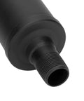 Close-up view of Exhaust Muffler Silencer For Predator 196cc To 420cc Engines And GX Clones, black finish, threaded end detail.