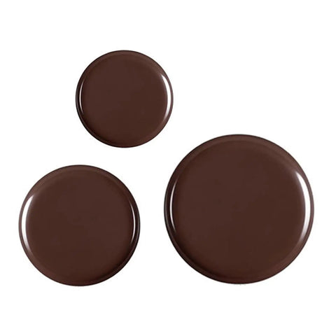 Upgrade Your Home With These 24 Pcs Heavy Duty Furniture Sliders For Washing Machines And Couches That Glide Smoothly On Carpet Or Hardwood Floors Without Nodding Scratches Or Scrapes While You Movers Legs Easily - three circular brown furniture sliders
