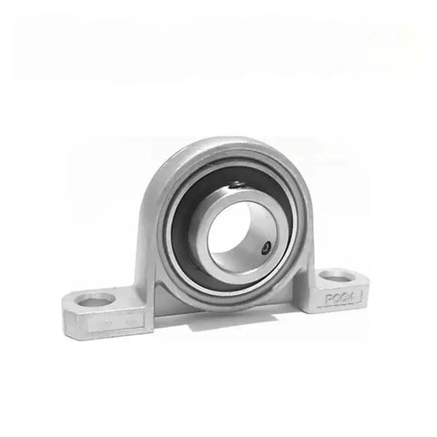 Premium Compressor Bearing Block With Spherical Roller Pillow Block Mount For 17mm Bore ID, close-up view of the bearing mount.