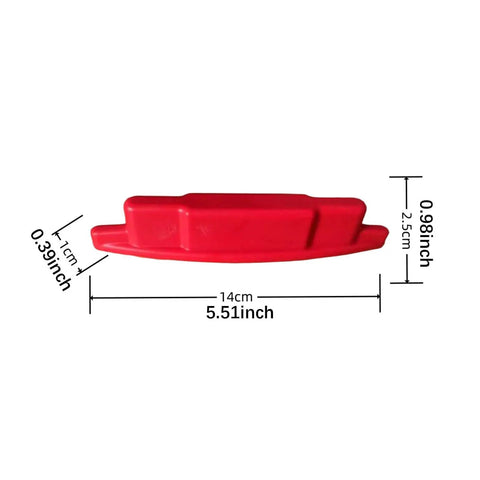 FewNvWa Handheld Stud Finders for Wall Metal Detection in Wood And Drywall, Red, showing size dimensions and compact design.