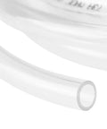 Close-up of 10 Ft Clear Vinyl Tubing with Three Quarter Inch ID, showing flexible PVC construction for water transfer projects.