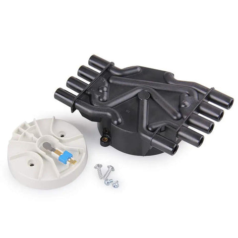 Distributor Cap and Rotor Kit For Mercruiser and Volvo Penta V8 Engines 5.0 5.7 6.2 Flat Top Cap Brass Contacts and screws