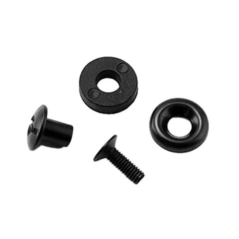 Four Set Release Screw Kits For Leatherwork, Woodworking, And Metal Applications, Rock Solid Screws Delivering A Tight Grip For Sheaths, Holders, And DIY Projects. Black 4-piece screw kit