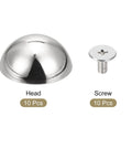 Dope Silver Zinc Alloy Screw Back Rivets Made To Level Up Your Leather Gear Custom Patches And Upholstery Makeovers Featuring A Sharp Round Top Cap Design For Quick Hookup 10 Pack with dome head and screws.