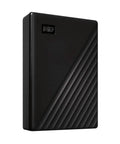 Black 5TB Portable External Hard Drive With Ransomware Defense And Password Protection, sleek design, USB 3.1 and USB 3.0 compatible