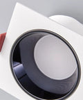 WKNHHL 5 Pack Led Integrated Downlight Double Head Recessed Lighting Kit - close-up of white finish deep cup can lamp design.