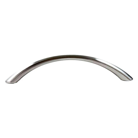 128mm Brushed Nickel Cabinet Pull Modern Curved Bar Handle For Kitchen And Bath Cabinets And Drawers Built To Last Solid Zinc Construction