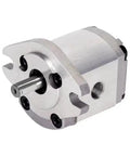 Gear Hydraulic Pump HGP-1A Series for Industrial Machines Built Tough and Precise, Fast Response, Stable Frequency, Durable Gear Pump for Heavy Duty Equipment, High-Precision Processing for Accurate Fit and Reliable Operation HGP1AF5R silver metal pump body with shaft