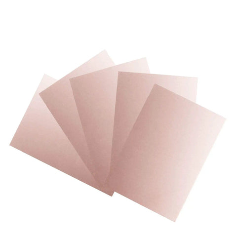 Five Single Sided Copper Clad PCB Laminate Board FR4 Glass Fiber 150 X 100 X 1mm for DIY Electronics Projects, Prototyping, Teaching