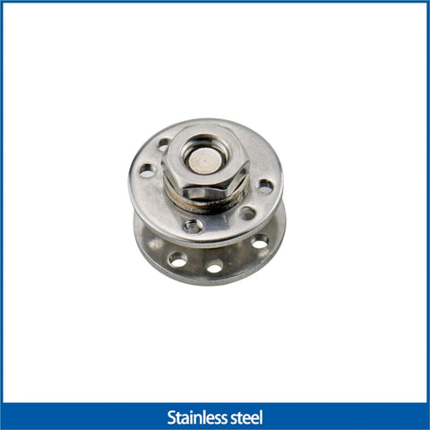 360° free-stop disk damping hinge, stainless steel, hidden rotation, adjustable torque 6N.m, 1 pc