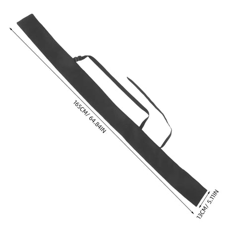 65 Inch Sword Back Bag Cover For Katana And Shinai Travel Case image showing length and shoulder strap