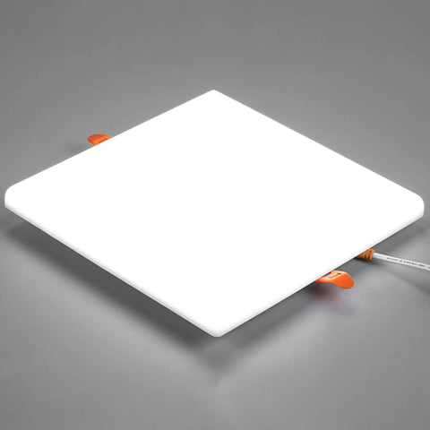 VOGHMOLD 9W Square LED Recessed Light, 720LM Frameless Downlight with smooth white finish for ceiling installation.