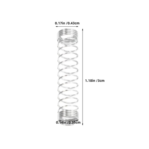 Top Notch 2O Piece Stainless Steel Compression Spring Kit For Ball Pen Rebuilds Home Repairs And Light Industrial Jobs Super Durable Silver Springs That Work Like Magic, 3cm spring