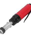 Slick And Smooth Air Straight Die Grinder Pneumatic Grinding Drilling Tool with red handle and aluminum body for precision work.