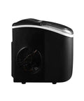 Hassle Free Countertop Ice Maker With Small And Large Cube Options For Campouts Tailgates And Home Bars delivering portable ice in black finish.