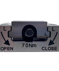 Heavy Duty Bench Vise Featuring Self Centering Hydraulic Soft Jaw Clamp Bulletproof Machine Vice Grip For Milling Drill Press Build That Locks Down Super Tight Daily, showing clamp mechanism with torque markings.