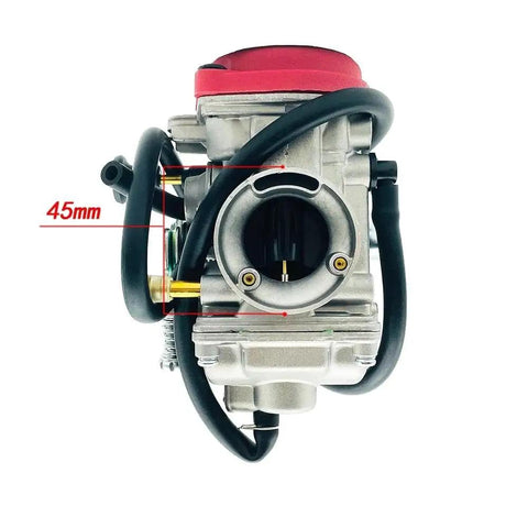 Front view of Carburetor Fuel Hose Filter For MV30 JS250 ATV250 PD30 Banshee 350 Pull Cord Motorcycle, 45mm size measurement