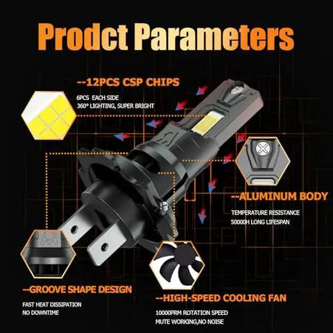 Hyundai Sonata Fog Light Bulb Kit 2011 2012 2013 2014 4pc Super Bright White Dual Beam And Fog Light Bulbs product features.