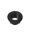 Close-up of a single black spindle nut from 2 Pack Front Wheel Axle Nut Driveshaft Spindle Nuts For Toyota Camry Corolla Prius RAV4.