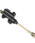 10mm Banjo Rear Hydraulic Foot Brake Master Cylinder For Dirt Bikes And ATVs, Fits 50cc To 125cc Models, Black Aluminum