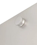 Close-up of the Two Foot LED Linear Light Fixture Wet Listed Brushed Nickel Finish Delivers 2180 Lumens at 120 Volts and 25 Watts