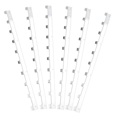 Metal Beehive Frame Spacers 24 Piece 4 Set Beehive Box Spacing Tool For Beekeeping Equipment arranged in a fan shape