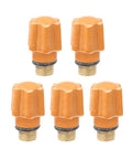 Top Notch 5 Pc QQ150 TIG Welding Torch Consumables Set Featuring Durable Plastic Housing And Reliable Brass Bolt for easy cap replacements.