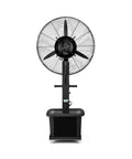 Heavy Duty Industrial Floor Fan With Atomizing Spray System For Commercial Outdoor Use High Power Cooling Mist Fan front view