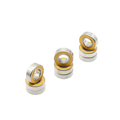 Get Fresh S688 2RS Deep Groove Hybrid Ceramic Bearings With Abrasion Proof Bimetal Seal Shield Super Smooth Abec-7 Rating stacked with bimetal shields.