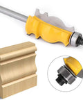 Dead Nuts Reliable 6mm Shank Handrail Router Bit For Woodworking Trimming And Molding with YG6 alloy carbide cutter heads.