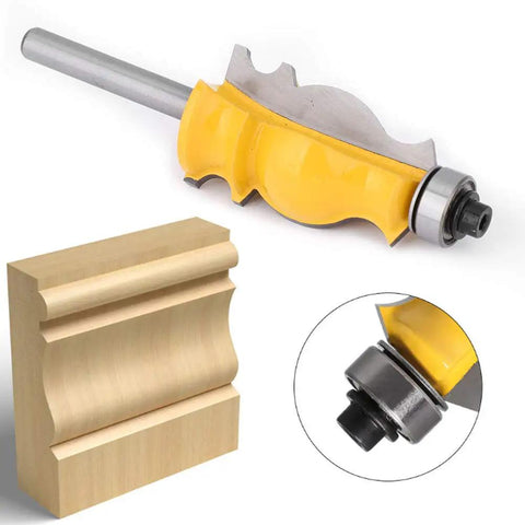 Dead Nuts Reliable 6mm Shank Handrail Router Bit For Woodworking Trimming And Molding with YG6 alloy carbide cutter heads.