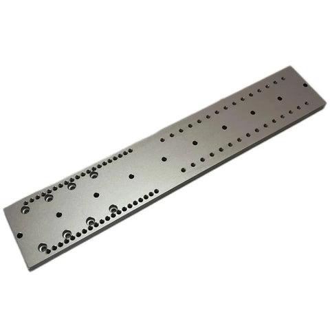Beefed Up 4 Axis Cnc Rotary A Axis Indexing Head Featuring Rock Solid Nema23 Motor Precision And Snappy Swappable 80 100 Mm 3 4 Jaw Chucks For Dope Engraving Workflows With Mounting Base aluminum base plate with precision holes for CNC assembly