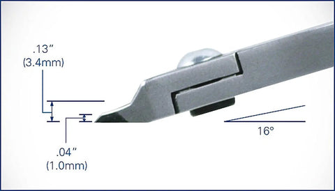 Cutters With Taper Head Relieved Flush Edges And Standard Handle Made In Usa From High Grade Alloy Steel Hardened To HRC 63 With Bearing Ring Lap Joint Design For Precision 16 Gauge And Finer Sheet Metal Work