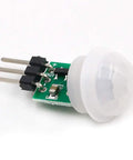 PIR Motion Sensor Module, Infrared Pyroelectric Human Body Detector, Mini IR Motion Induction Sensor, DC 2.7 to 12V, side view