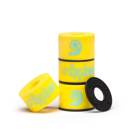 Hard Nipples Longboard Truck Bushings Yellow Set Of Four For High Energy Turns Snappy Pop And Responsive Carves With A High Rebound