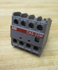 CA5-22M CA522M Auxiliary Contact Block 2 N.O./2 N.C. Front-Mount A-Line Series 600V Rated, grey single unit on table